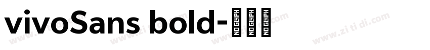 vivoSans bold字体转换